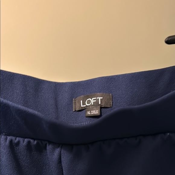 LOFT Blue Relaxed Fit Full Length Pants - Picture 2 of 3